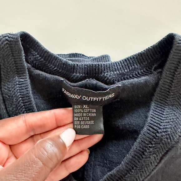 Vintage Fairway Outfitters Knitted Vest | Mens Golf Vest | XL - Picture 6 of 6